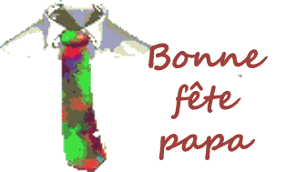 Gif animé bonne fête papa cravate